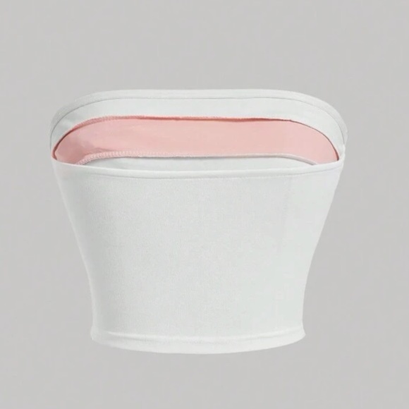 RARE silk bow tube top crop top - Picture 2 of 4